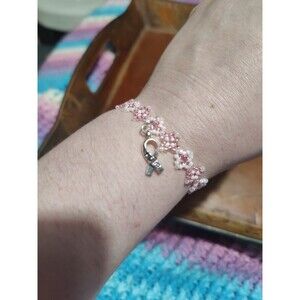 New Handmade Breast Cancer Bracelet